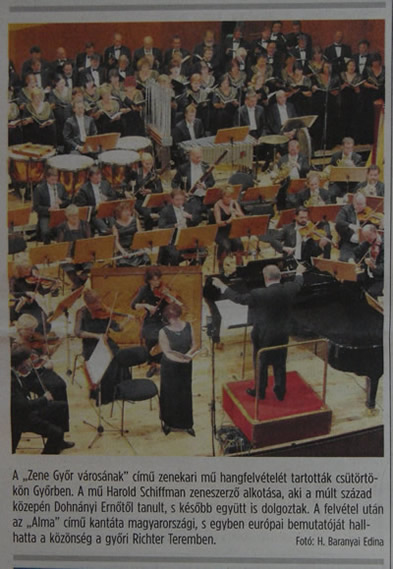 Kisalföld Newspaper Article