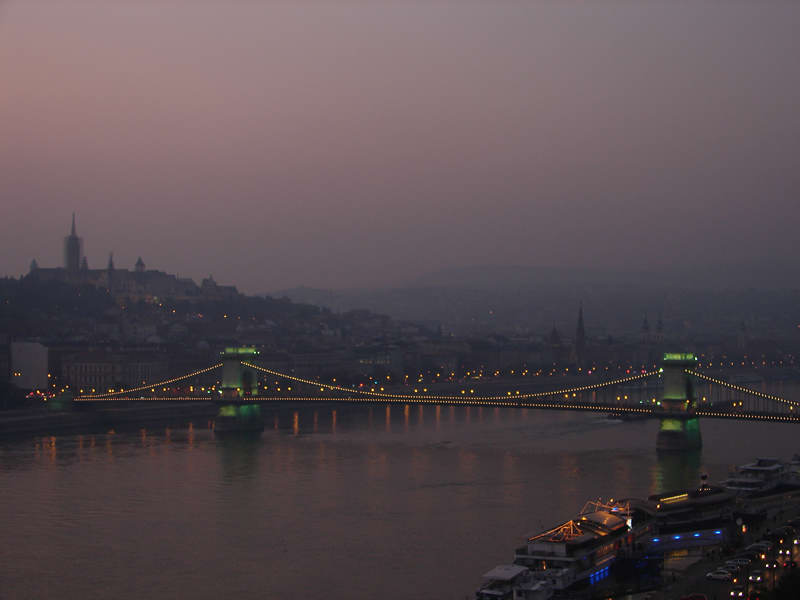 Photo of the torch-lit Memorial March in Budapest on the Eve of 23 October 2008