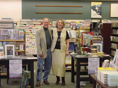 Photo of book and CD signing with composer Harold Schiffman and poet Kathryn Stripling Byer. Barnes and Noble, Tallahassee Florida (15 April 2005)