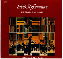 Photo of the Front Cover of First Performances LP
